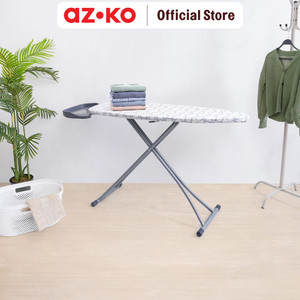 [EZO.0804050] AZKO Stora 127X49X85.5 Meja Setrika Lipat Dengan Retractable Iron Rest