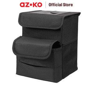 [EZO.0804066] AZKO Otto Klasse Tempat Sampah Mobil Dengan Organizer Backseat Hitam