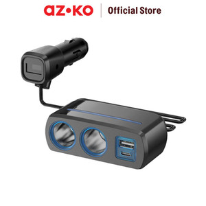 [EZO.0804068] AZKO Otto Klasse Charger Mobil Usb & Type C - Lighter Socket 1928d