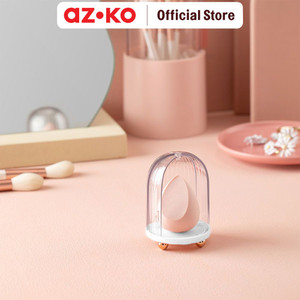 [EZO.0804088] AZKO Stora 9.5x6.7x6.7 Cm Kotak Kosmetik Beauty Blender - Putih