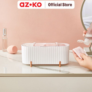 [EZO.0804090] AZKO Stora 21.4x8.6x9.1 Cm Kotak Penyimpanan Kapas - Putih