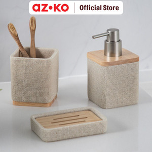 [EZO.0804112] AZKO Stora 12x8.3x2.4 Cm Tempat Sabun Batang Polyresin - Krem Beige