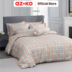 [EZO.0804133] AZKO Sleeplite 160X200 cm Set 5 Pcs Seprai Queen Polyester Stripe Tafy