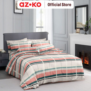 [EZO.0804134] AZKO Sleeplite 180X200 cm Set 5 Pcs Seprai King Polyester Stripe Caspia