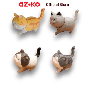 [EZO.0804136] AZKO Otto Klasse Set 4 Pcs Ornamen Dashboard Mobil Kucing Mix-A