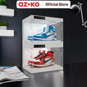 [EZO.0804142] AZKO Stora Kotak Sepatu 2 Tingkat Dengan Automatic Opened & Lampu Led