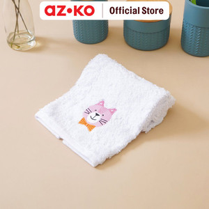 [EZO.0804146] AZKO Ataru 45x100 Cm Handuk Mandi Anak Cat - Putih