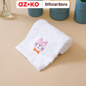 [EZO.0804149] AZKO Ataru 30x70 Cm Handuk Mandi Anak Cat - Putih