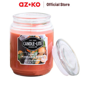 [EZO.0804166] AZKO Candle Lite Sunlit Mandarin Berry Lilin Aromaterapi 510 Gr