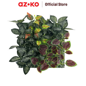 [EZO.0804191] AZKO Cc Grass 33x33 Cm Tanaman Dinding Buatan Rose & Codiaeum Mix