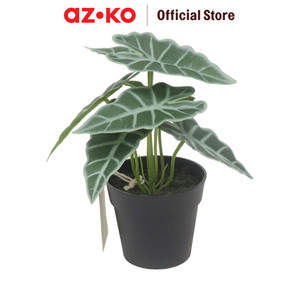 [EZO.0804198] AZKO Arthome Tanaman Artifisial Leaf Dengan Pot