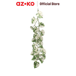 [EZO.0804205] AZKO Arthome Tanaman Artifisial Garland Monstera White Leaf - Putih