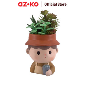 [EZO.0804214] AZKO Arthome Tanaman Artifisial Sukulen Dengan Pot Drink