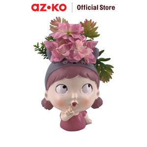 [EZO.0804216] AZKO Arthome Tanaman Artifisial Sukulen Dengan Pot Anima Think