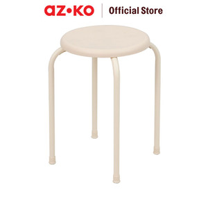 [EZO.0804228] AZKO Soleil Bangku Metal - Krem Gummy