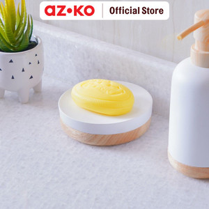 [EZO.0804232] AZKO Stora Tempat Sabun Batang Polyresin - Putih
