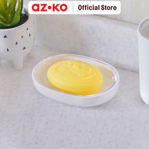 [EZO.0804233] AZKO Stora 12.1x3.8x2.4 Cm Tempat Sabun Batang - Putih