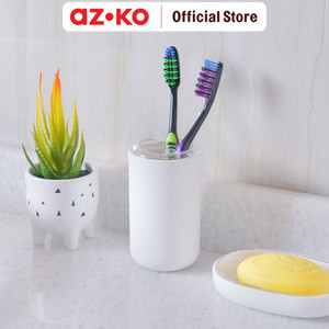 [EZO.0804234] AZKO Stora 6.6x11.5 Cm Tempat Sikat Gigi - Putih