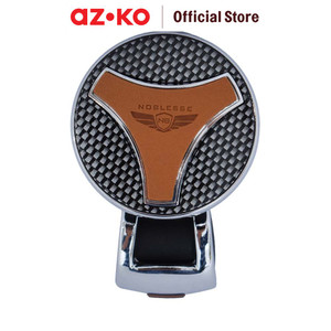 [EZO.0804241] AZKO Carex Noblesse Power Handle Setir Mobil Carbon - Cokelat/Silver