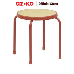 [EZO.0804264] AZKO Soleil Hinata Bangku Metal - Pink Coral