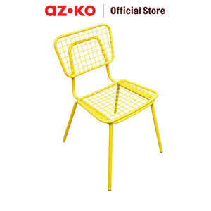 [EZO.0804266] AZKO Soleil Gingham Kursi Teras - Kuning