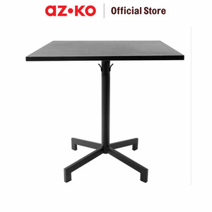 [EZO.0804270] AZKO Soleil Nero Meja Teras Rectangle - Hitam