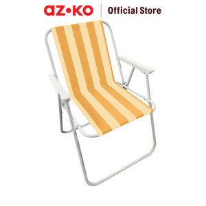 [EZO.0804272] AZKO Soleil Kursi Teras Stripe Spring - Oranye