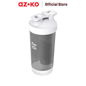 [EZO.0804301] AZKO Paws N Tail Botol Minum Hewan Travel 4 In 1 - Abu-Abu
