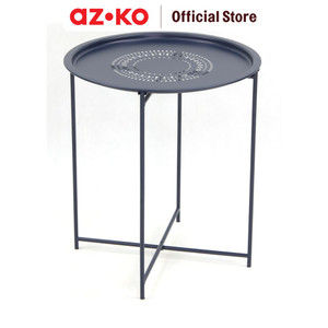 [EZO.0804320] AZKO Soleil Meja Teras Dengan Tray - Biru Navy