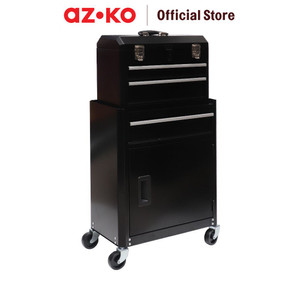 [EZO.0804333] AZKO Tactix Kabinet Perkakas 2 In 1 - Hitam