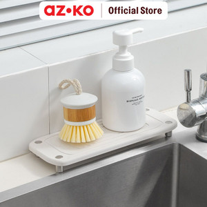 [EZO.0804334] AZKO Stora 25x10x0.90 Cm Rak Kamar Mandi Diatomite - Putih