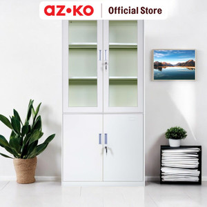 [EZO.0804358] AZKO Masterspace Lemari Arsip 4 Pintu - Krem