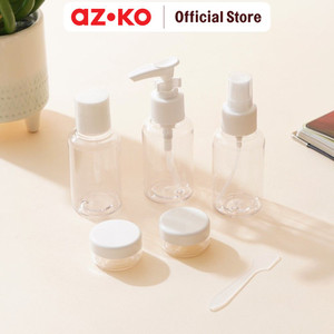 [EZO.0804374] AZKO Ataru Set 5 Pcs Botol Travel - Putih