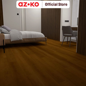 [EZO.0804389] AZKO Krisfloor 122x18x0.4 Cm Lantai Parket Spc - Maple