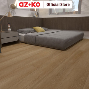 [EZO.0804391] AZKO Krisfloor 122x18x0.4 Cm Lantai Parket Spc - Light Oak
