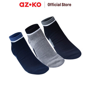 [EZO.0804407] AZKO Alph Set 3 Pasang Kaos Kaki Pria Value Ankle