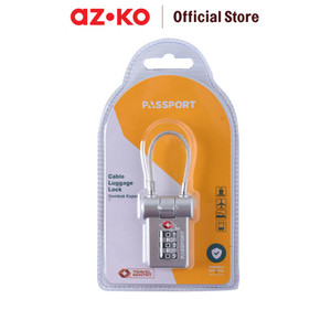 [EZO.0804418] AZKO Passport Gembok Koper Tsa 3 Kombinasi Angka Alloy Tsa2a029