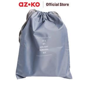 [EZO.0804421] AZKO Passport Set 6 Pcs Tas Organizer - Abu-Abu