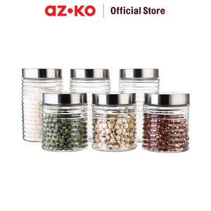 [EZO.0804454] AZKO Kris Set 6 Pcs Stoples Kaca Screw Lid