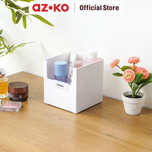 [EZO.0804493] AZKO Stora 14X14X15 Cm Kotak Penyimpanan Serbaguna - Putih