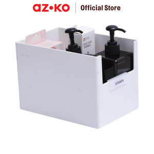 [EZO.0804494] AZKO Stora 21X14X15 Cm Kotak Penyimpanan High - Putih