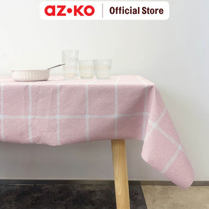 [EZO.0804506] AZKO Forhom 145x240 Cm Taplak Meja Pcv Checkered 4s - Pink