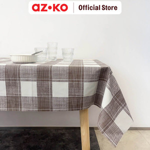 [EZO.0804509] AZKO Forhom 145x240 Cm Taplak Meja Pvc Checkered 4s - Pink