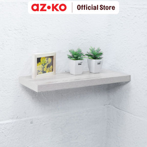 [EZO.0804540] AZKO Stora 60 cm Rak Dinding Dekoratif - Putih Oak