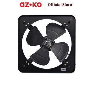 [EZO.0804544] AZKO Krisbow 16 Inci Exhaust Fan Dinding Metal - Hitam