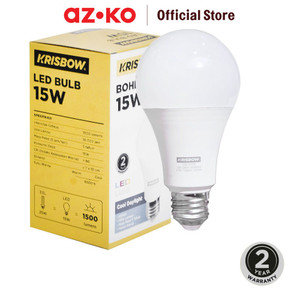 [EZO.0804560] AZKO Krisbow Lumi Bohlam Led 15 Watt Cool Daylight - Putih