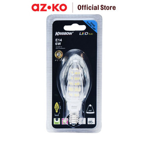 [EZO.0804568] AZKO Krisbow Bohlam Led Crystal 6 Watt Cooldayligt E14 - Putih