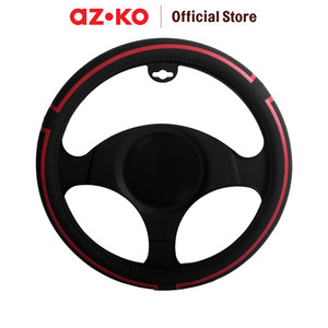[EZO.0804634] AZKO Otto Klasse Sarung Stir Mobil Red Line - Hitam