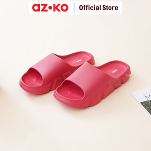 [EZO.0804687] AZKO Ataru Ukuran 36/37 Sandal Thick Slides Texture - Pink