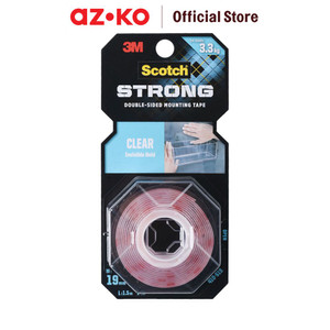 [EZO.0804708] AZKO Scotch 3m Mounting Tape Transparent 19 Mm X 1.5 Mtr